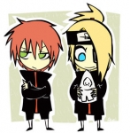 deidara e sasori xD